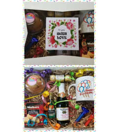 Birthday Bundle. An arrangement by Avenue Flowers and Gifts.