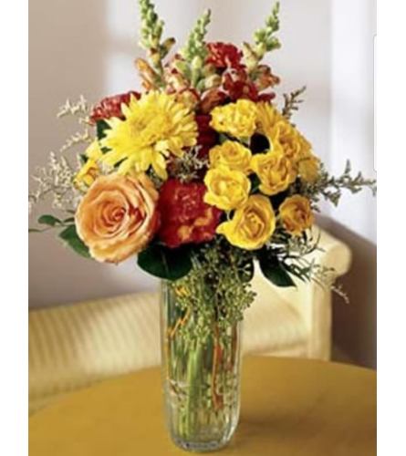 Sunny Fall Day. An arrangement by Avenue Flowers and Gifts.