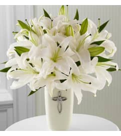 Pure Blessings. An arrangement by Avenue Flowers and Gifts.