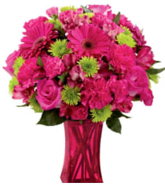 Raspberry Beret. An arrangement by Avenue Flowers and Gifts.