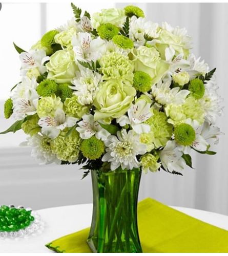 Lime Lights. An arrangement by Avenue Flowers and Gifts.