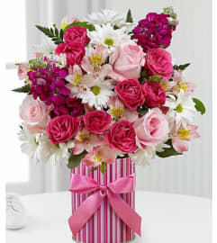 Candy Striper. An arrangement by Avenue Flowers and Gifts.