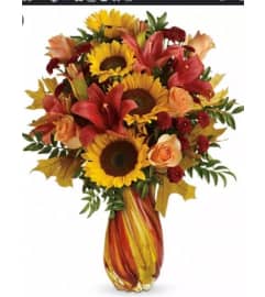 Autumnal Radiance. An arrangement by Avenue Flowers and Gifts.