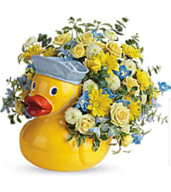 Ducky Boy. An arrangement by Avenue Flowers and Gifts.