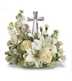 Crystal Cross Serenity Garden. An arrangement by Avenue Flowers and Gifts.