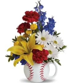 Homerun. An arrangement by Avenue Flowers and Gifts.