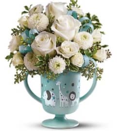 baby Boy Circus. An arrangement by Avenue Flowers and Gifts.