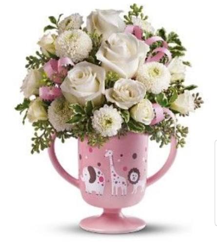 Baby Girl Circus. An arrangement by Avenue Flowers and Gifts.