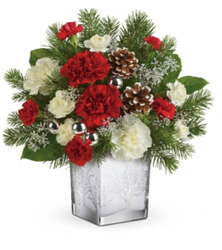 Silver Winter Wooland. An arrangement by Avenue Flowers and Gifts.
