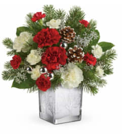 Silver Winter Wooland. An arrangement by Avenue Flowers and Gifts.