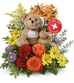 Get Well Beary Soon. An arrangement by Avenue Flowers and Gifts.