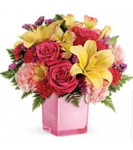 Pink Pops. An arrangement by Avenue Flowers and Gifts.