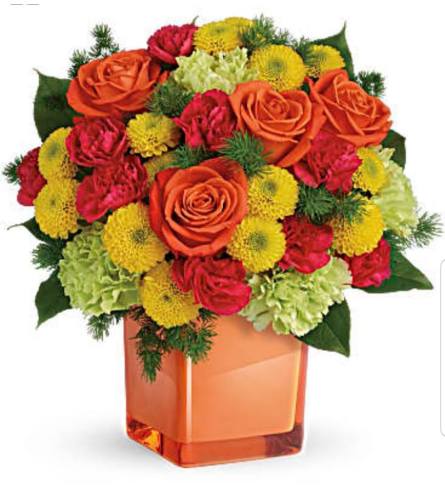 Citrus Twist. An arrangement by Avenue Flowers and Gifts.