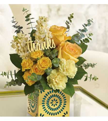 Thankss. An arrangement by Avenue Flowers and Gifts.