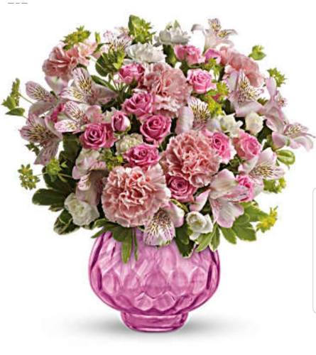 Rosy Pink Garden. An arrangement by Avenue Flowers and Gifts.