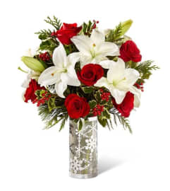 Elegance Silver Snowflake. An arrangement by Avenue Flowers and Gifts.