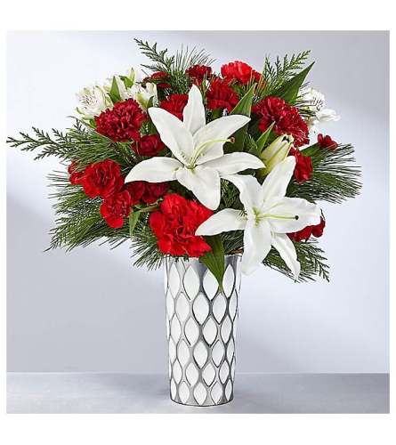 A Elegance Holiday. An arrangement by Avenue Flowers and Gifts.
