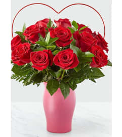 HEART'S INFERNO. An arrangement by Avenue Flowers and Gifts.