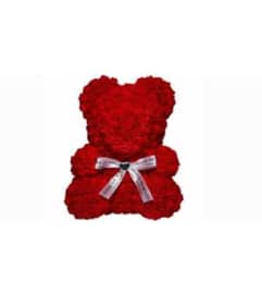 Red Roses Bear. An arrangement by Avenue Flowers and Gifts.