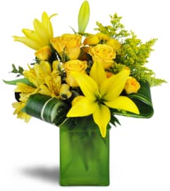 Sunshine and Citrus™. An arrangement by Avenue Flowers and Gifts.
