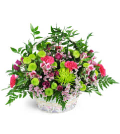 Beautiful Blooms Basket™. An arrangement by Avenue Flowers and Gifts.