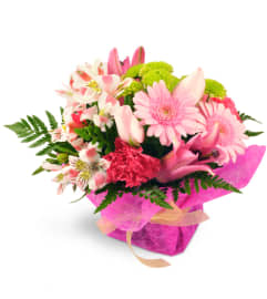 Tickled Pink. An arrangement by Avenue Flowers and Gifts.