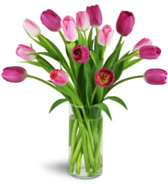 Perfect Pink Tulips™. An arrangement by Avenue Flowers and Gifts.