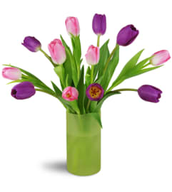 Royal Spring Tulip Bouquet™. An arrangement by Avenue Flowers and Gifts.