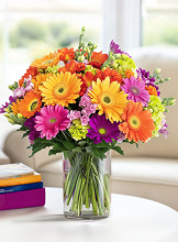 Just Because — bright mixed bouquet of cheerful flowers