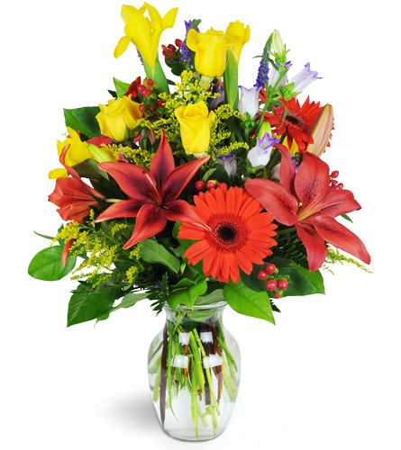 Fires of Autumn™. An arrangement by Avenue Flowers and Gifts. Treat them to a bouquet of roses, lilies, Gerbera daisies, and more beautifully...