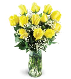 Classic Yellow Roses. An arrangement by Avenue Flowers and Gifts.