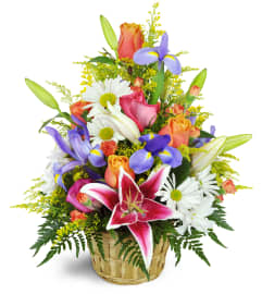 Stargazer Blessings Basket™. An arrangement by Avenue Flowers and Gifts.