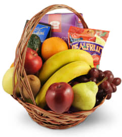 Fruit Basket. An arrangement by Avenue Flowers and Gifts.