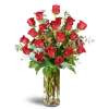 Roses are Romance™ - Premium. An arrangement by Avenue Flowers and Gifts. Long-stemmed roses are elegantly arranged with eucalyptus and hypericum...