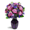 Lovely Lavender™ - Deluxe. An arrangement by Avenue Flowers and Gifts. Sweet lavender roses are cheerfully displayed with alstroemeria, asters,...