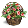 Pretty Peppermint™ - Standard. An arrangement by Avenue Flowers and Gifts. A bounty of assorted pines is arranged with white-tipped pinecones and...