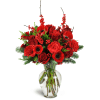 Merry Making Bouquet™ - Premium. An arrangement by Avenue Flowers and Gifts. Surprise them with a bouquet of red roses, carnations, anemones, ilex...