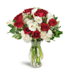 Love You Forever™ Bouquet - Standard. An arrangement by Avenue Flowers and Gifts. Nine red roses are arranged with white spray roses, lush mini...