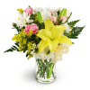 The Prettiest Picture - Standard. An arrangement by Avenue Flowers and Gifts. Gift them a delightful grouping of Asiatic lilies, pink spray roses,...